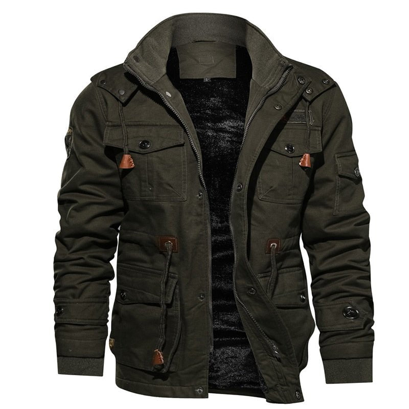 Evander | Commanders Winterjas met Capuchon-Zomer Jassen-Calora-Leger groen-S-Calora