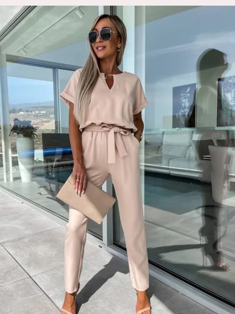 Evandra | Chique Jumpsuit losvallend-Jumpsuits-Calora-Kaki-S-Calora