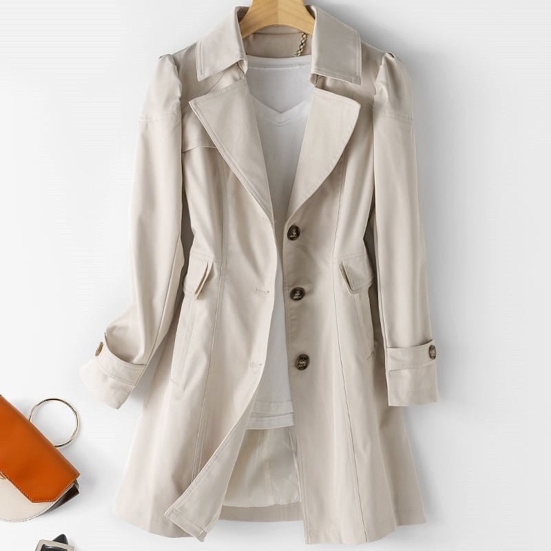 Everlyn | Stijlvolle Regenjas-Zomer Jassen-Calora-Beige-XS-Calora
