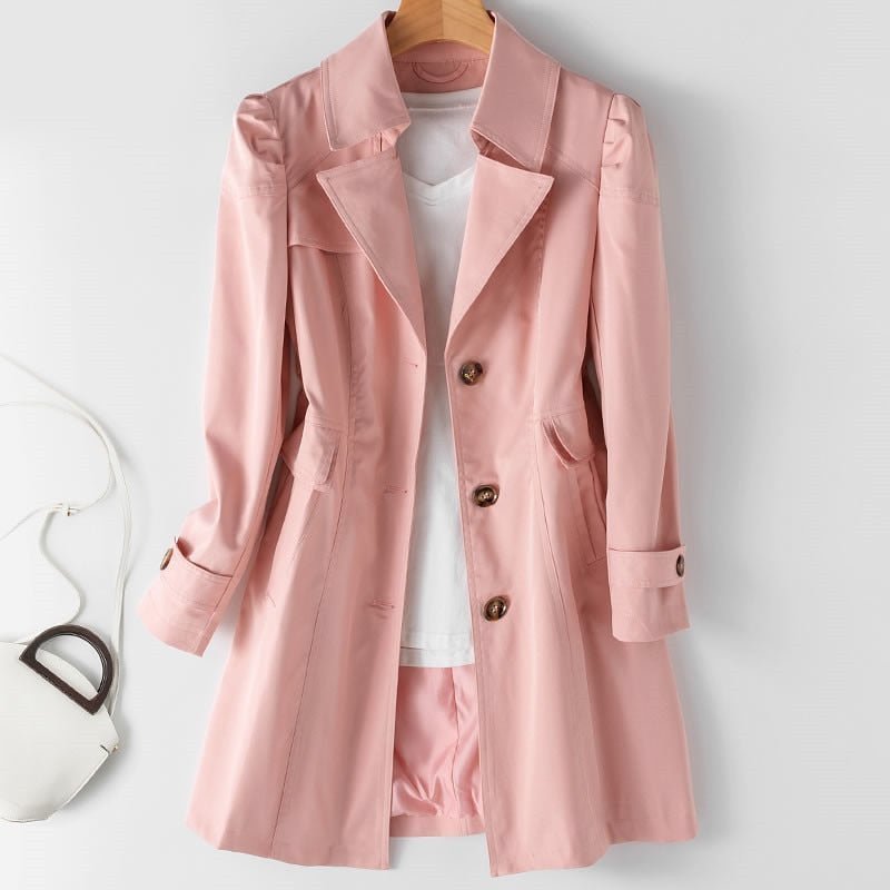 Everlyn | Stijlvolle Regenjas-Zomer Jassen-Calora-Roze-XS-Calora