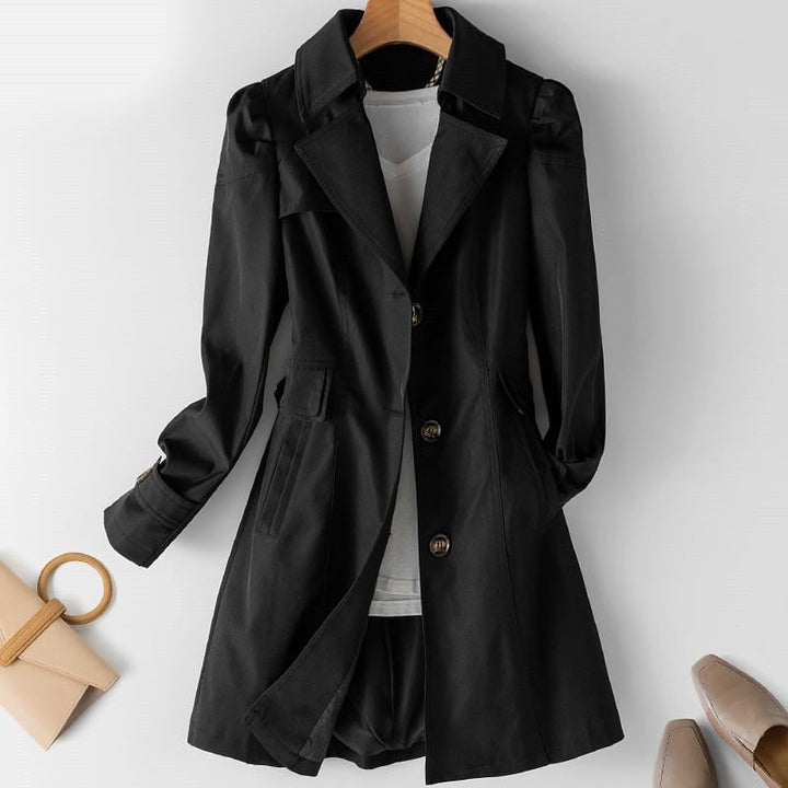 Everlyn | Stijlvolle Regenjas-Zomer Jassen-Calora-Zwart-XS-Calora