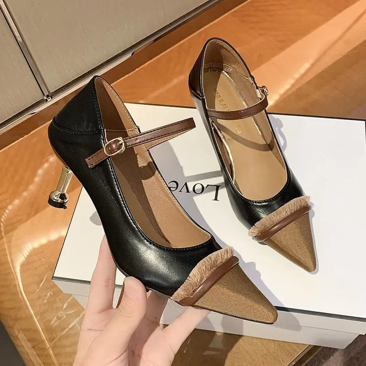 Fabulous Femme | Klassieke Sexy Puntige Hakken-Hakken-Calora-Zwart-34-Calora
