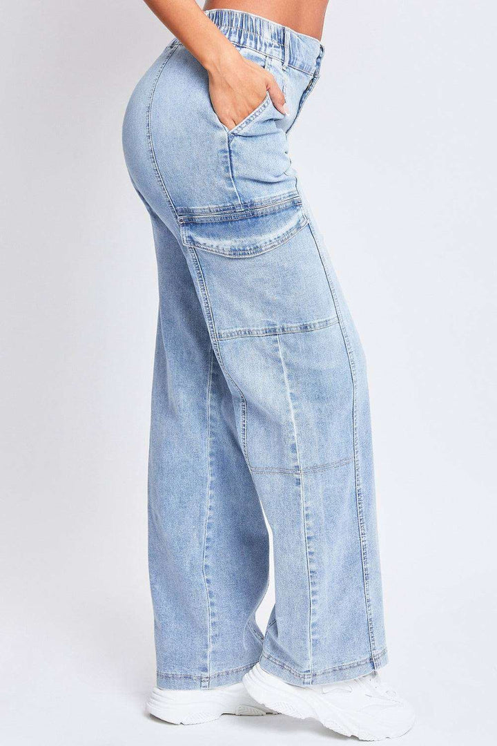 Faelyn | Rechte Cargo-Jeans met hoge taille-Pantalons-Calora-S-Calora