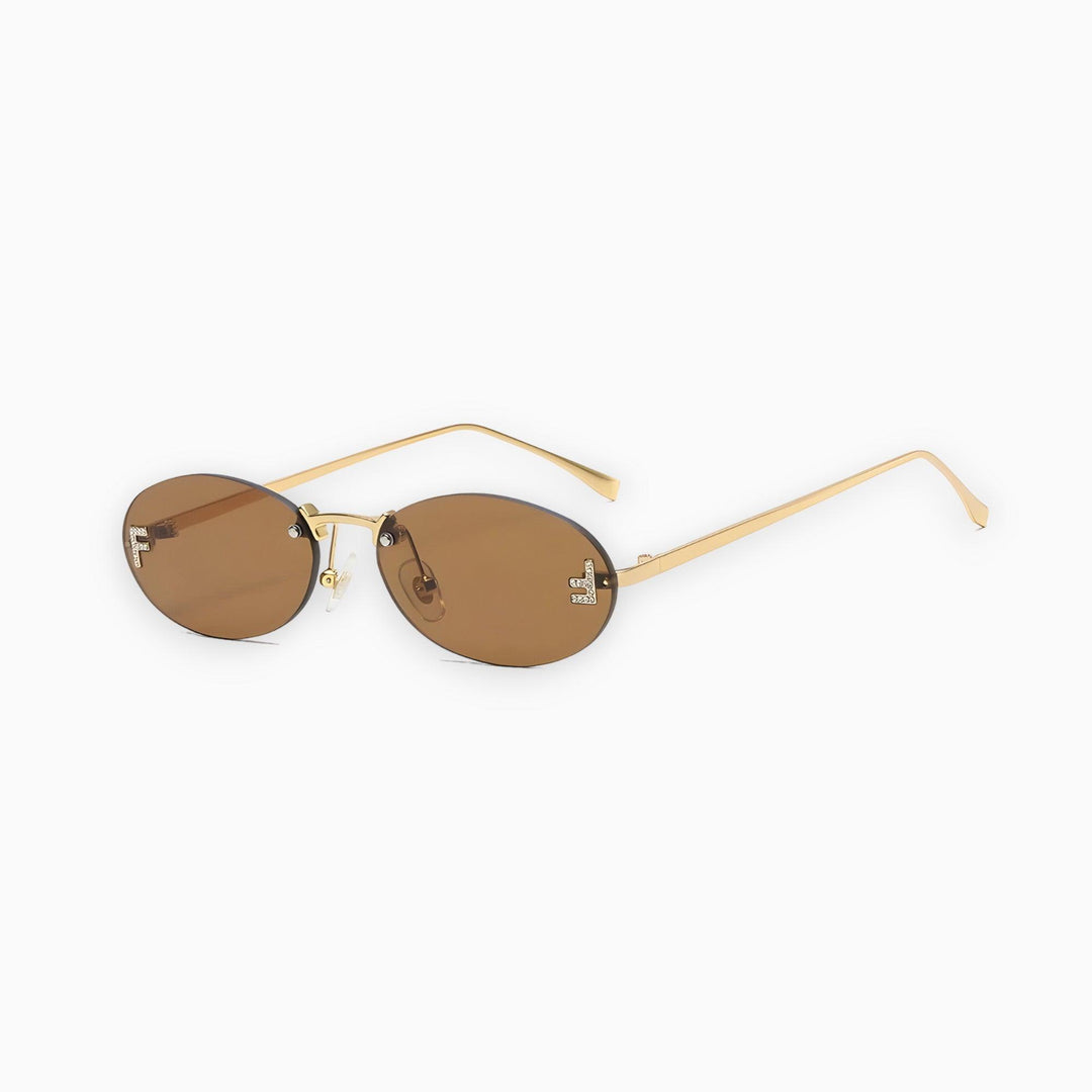 Fanelli Kosmische Elegante Zonnebrillen met Getinte Glazen-Elektronica/Gadgets-Calora-Brown glasses-Calora