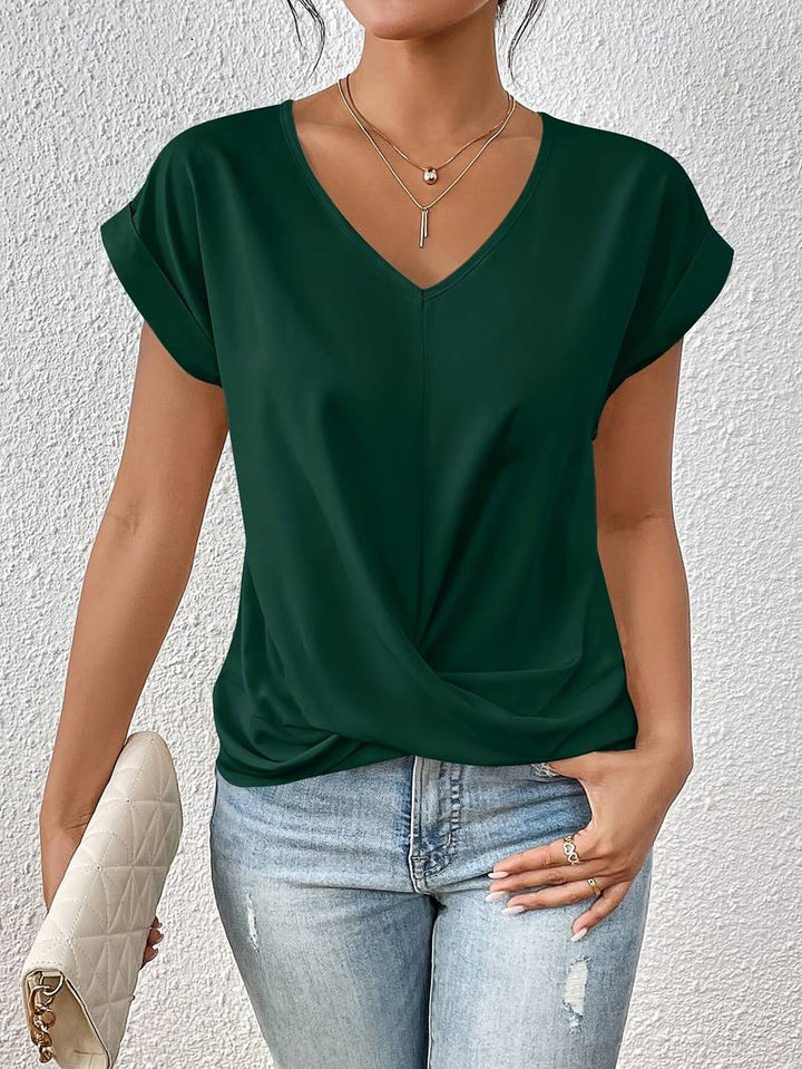 Fay | Casual Short-Sleeved T-Shirt-T-shirts-Calora-Groen-S-Calora