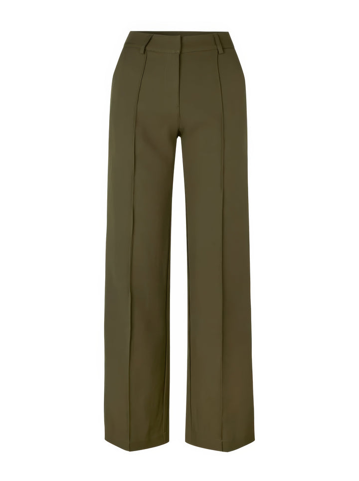Fayana | Stijlvolle Pantalon met hoge Taille-Pantalons-Calora-Zwart-S-Calora