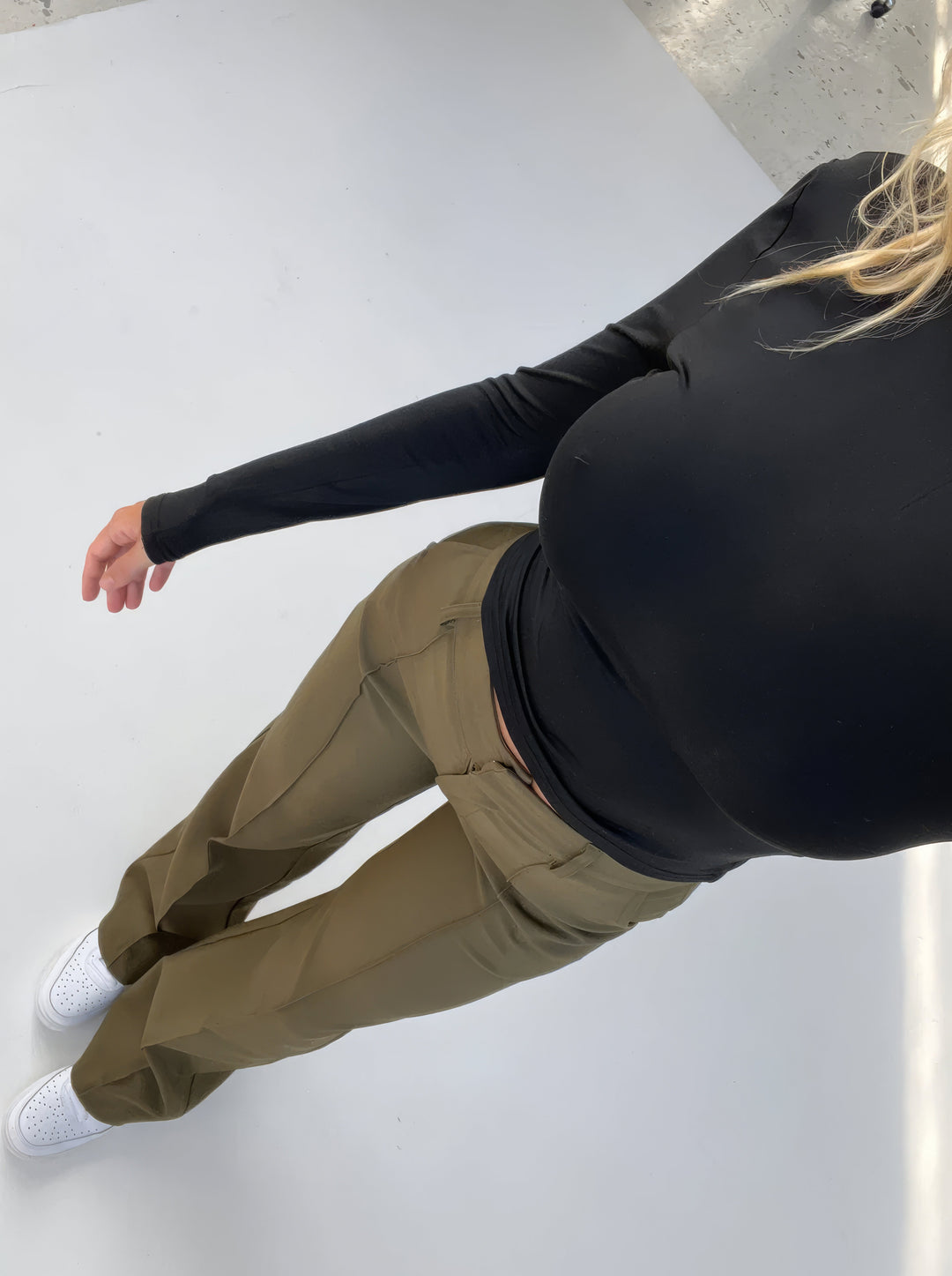 Fayana | Stijlvolle Pantalon met hoge Taille-Pantalons-Calora-Zwart-S-Calora