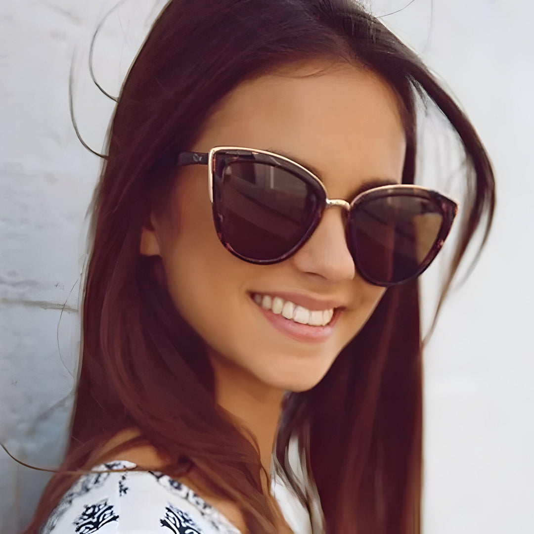 Fayra | Luxe Cat Eye Bril Dames – Stijlvol & Trendy-Elektronica/Gadgets-Calora-Zwart-Calora