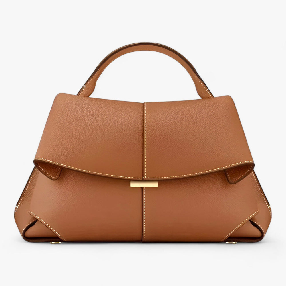Feravini | Elegante Leren Handtas-Handtassen-Calora-Bruin-Calora