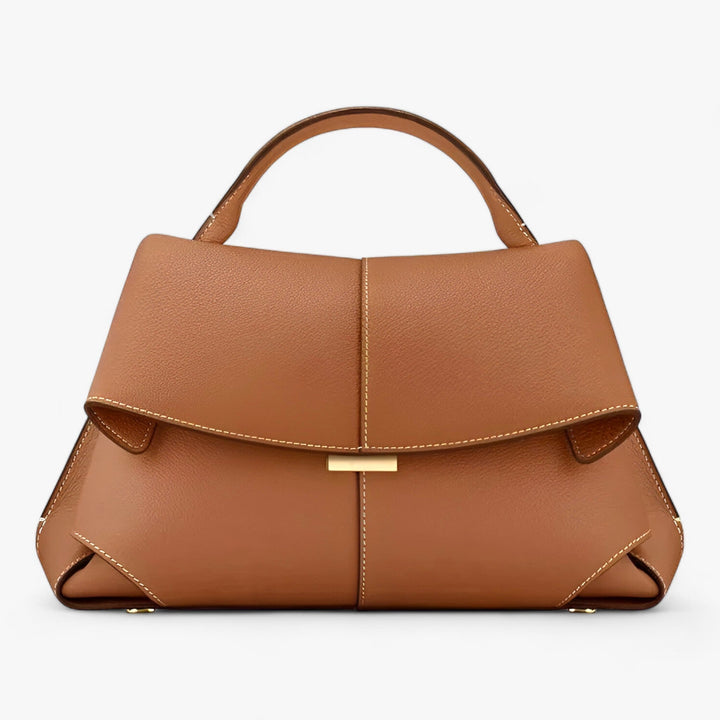 Feravini | Elegante Leren Handtas-Handtassen-Calora-Bruin-Calora
