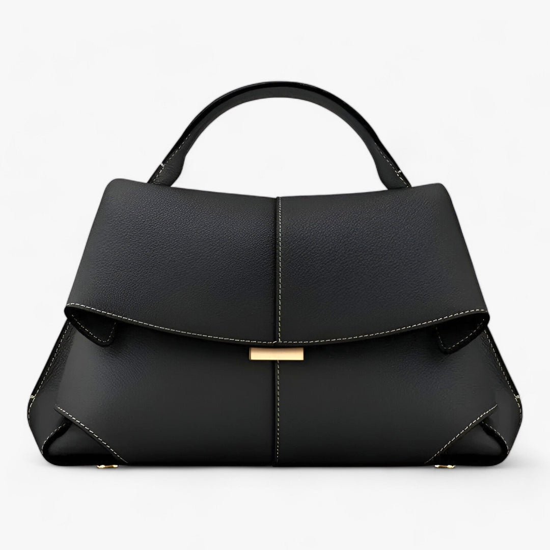 Feravini | Elegante Leren Handtas-Handtassen-Calora-Zwart-Calora