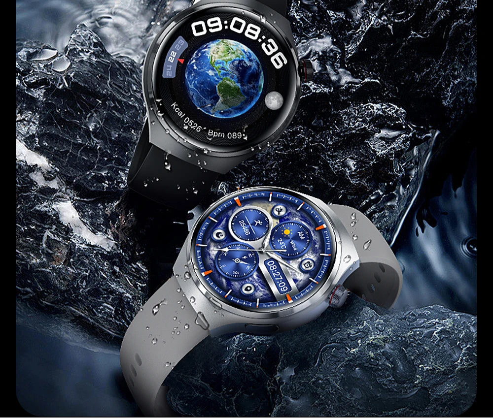 FitPulse | Smart Watch met Gezondheid Monitor en Bluetooth Bellen-Horloges-Calora-Zwart-Calora