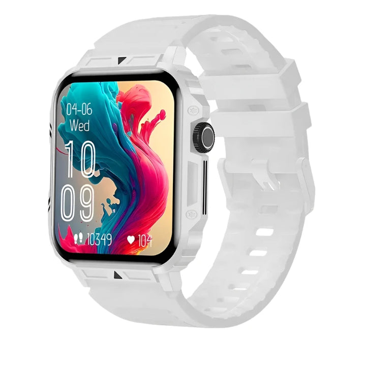 FitWave | Smartwatch met 1.95 Inch Scherm en Gezondheidsmonitoring-Elektronica/Gadgets-Calora-Wit-Calora
