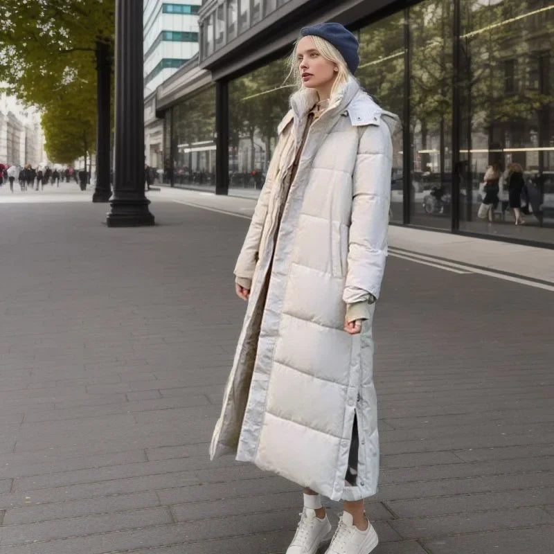 Floria | Lange Dames parka jas-Zomer Jassen-Calora-Beige-S-Calora