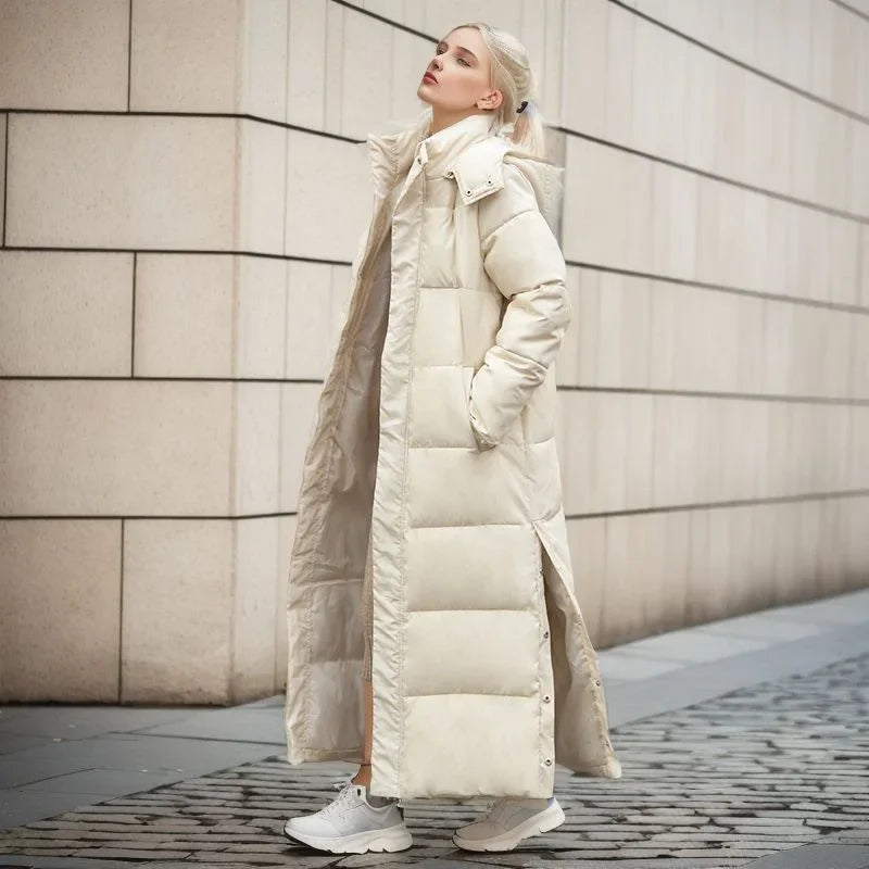 Floria | Lange Dames parka jas-Zomer Jassen-Calora-Zwart-S-Calora