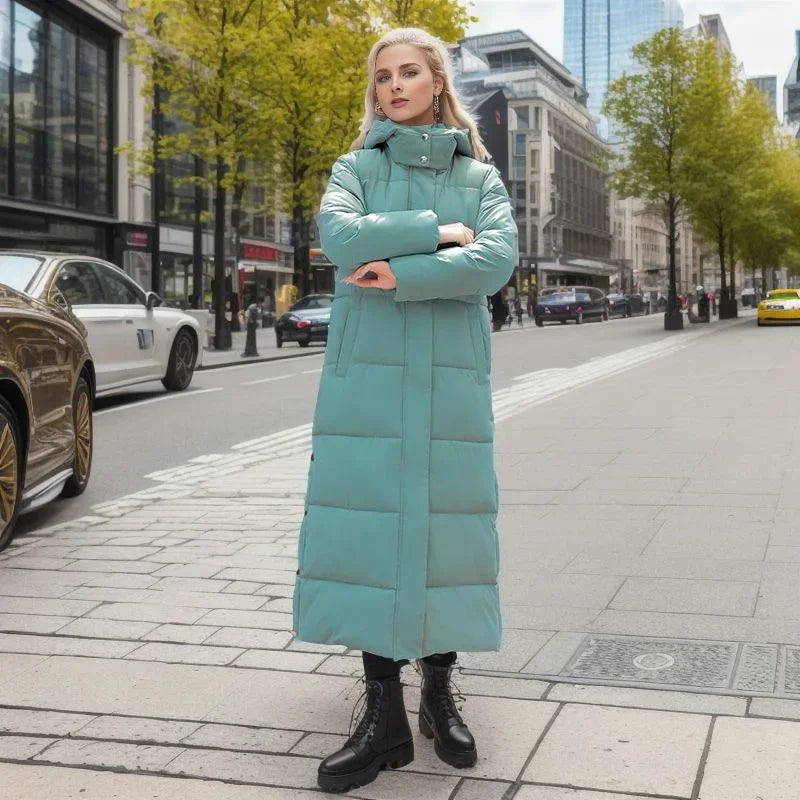 Floria | Lange Dames parka jas-Zomer Jassen-Calora-Zwart-S-Calora