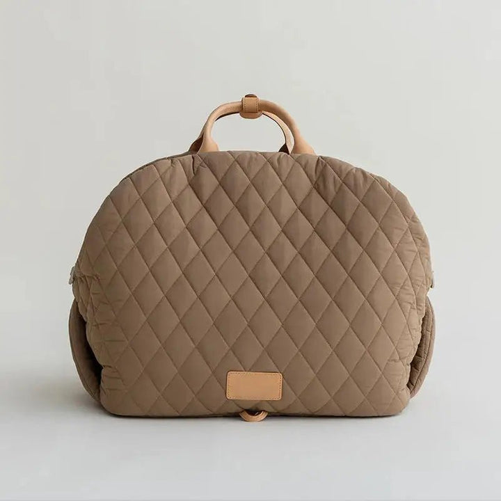 Fluffyheaven | Luxe Honden Reis Draagtas-Handtassen-Calora-Licht Bruin-M-Calora
