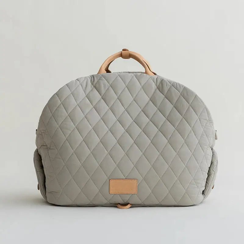 Fluffyheaven | Luxe Honden Reis Draagtas-Handtassen-Calora-Licht Grijs-M-Calora