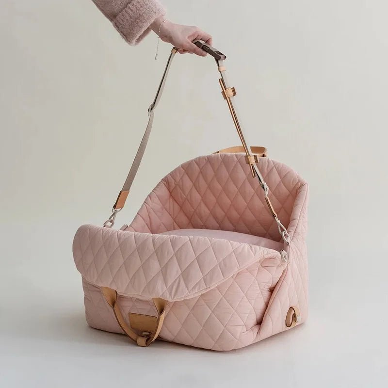 Fluffyheaven | Luxe Honden Reis Draagtas-Handtassen-Calora-Roze-M-Calora
