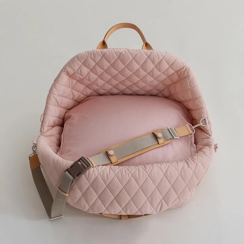 Fluffyheaven | Luxe Honden Reis Draagtas-Handtassen-Calora-Roze-M-Calora