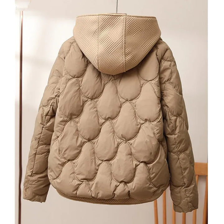 Froukje | Winterjas met capuchon en gewatteerde parka voor dames-Zomer Jassen-Calora-Zwart-S-Calora
