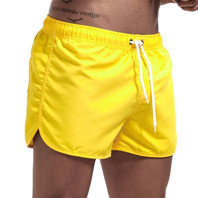 Furius | Comfortabele Zwembroek - Elastische tailleband-Zwemkleding-Calora-Geel-S-Calora