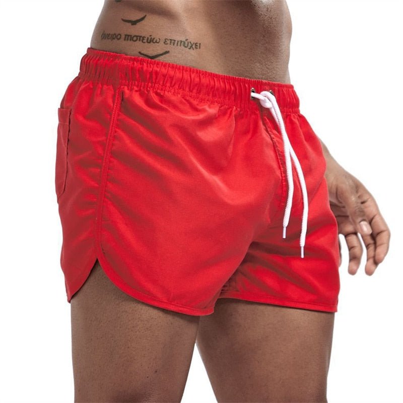 Furius | Comfortabele Zwembroek - Elastische tailleband-Zwemkleding-Calora-Rood-S-Calora