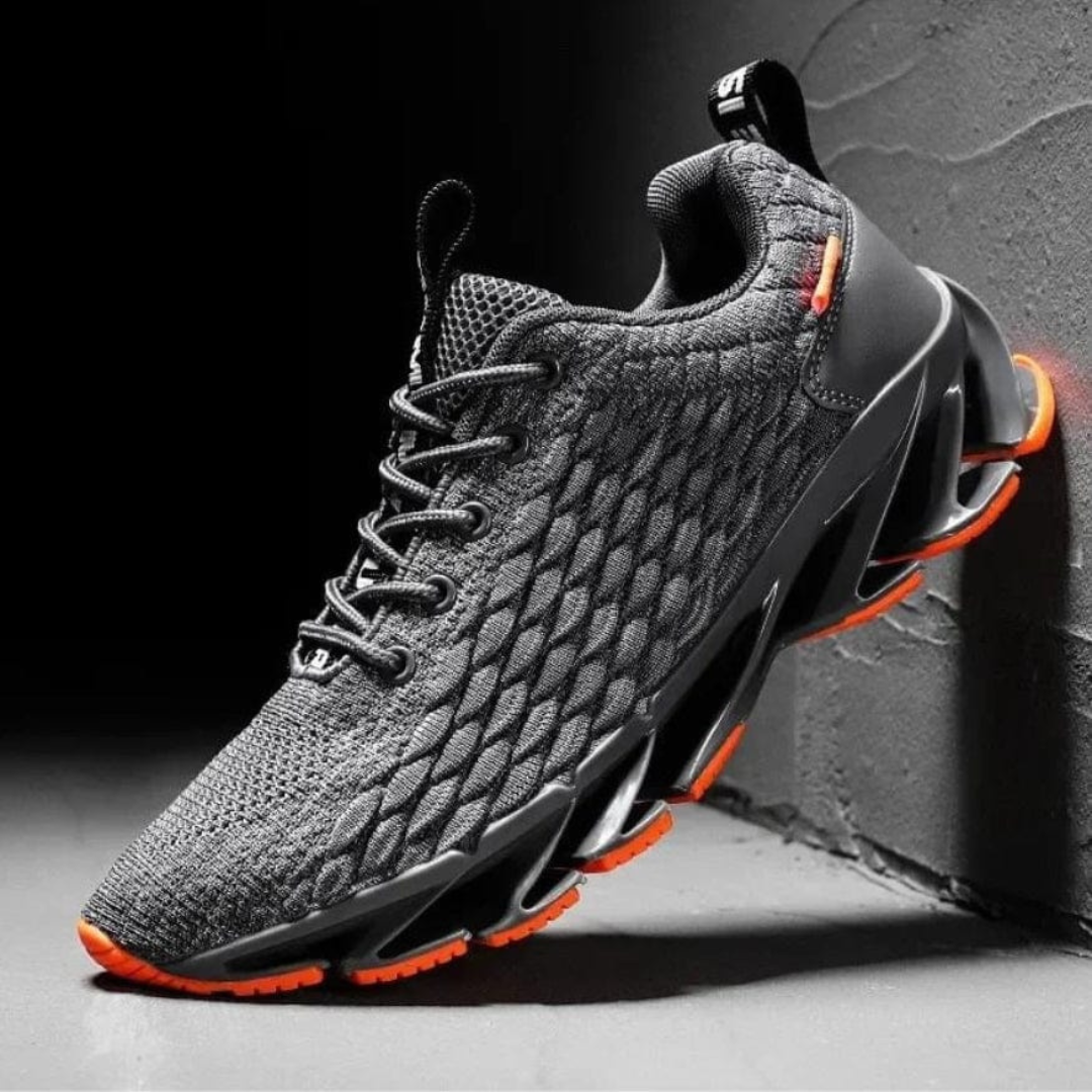 Fury | Ademende Sneakers met moderne topzool-Sneakers-Calora-Grijs-38-Calora