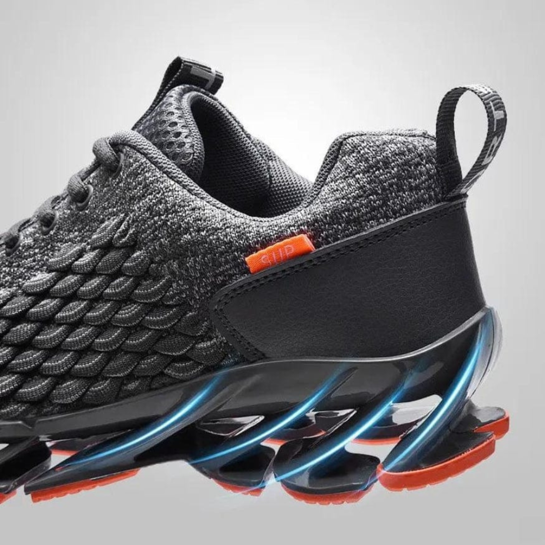 Fury | Ademende Sneakers met moderne topzool-Sneakers-Calora-Grijs-38-Calora