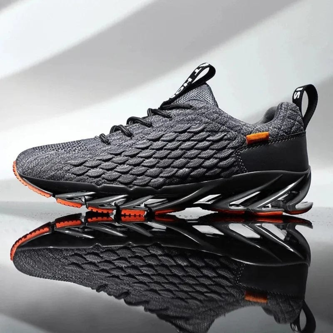 Fury | Ademende Sneakers met moderne topzool-Sneakers-Calora-Grijs-38-Calora