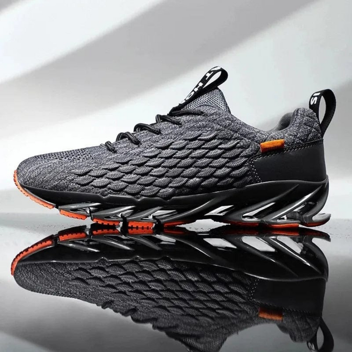 Fury | Ademende Sneakers met moderne topzool-Sneakers-Calora-Grijs-38-Calora