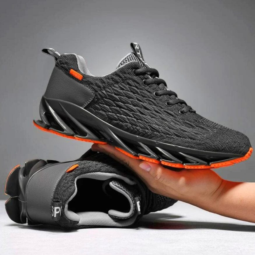 Fury | Ademende Sneakers met moderne topzool-Sneakers-Calora-Grijs-38-Calora