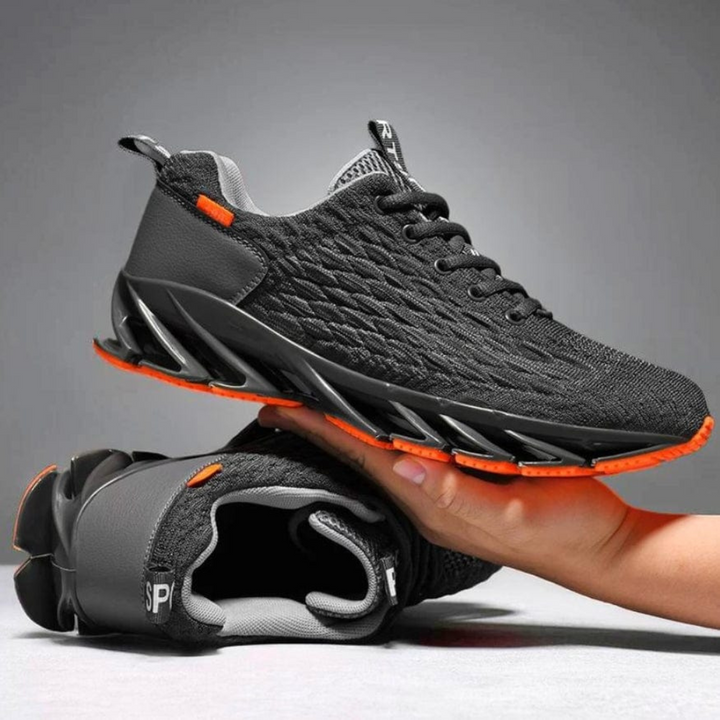 Fury | Ademende Sneakers met moderne topzool-Sneakers-Calora-Grijs-38-Calora