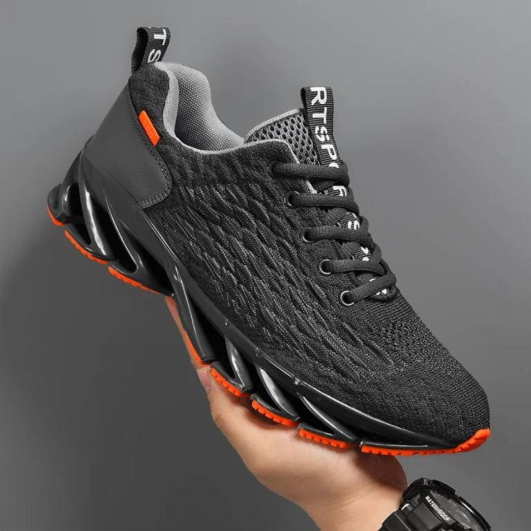 Fury | Ademende Sneakers met moderne topzool-Sneakers-Calora-Grijs-38-Calora