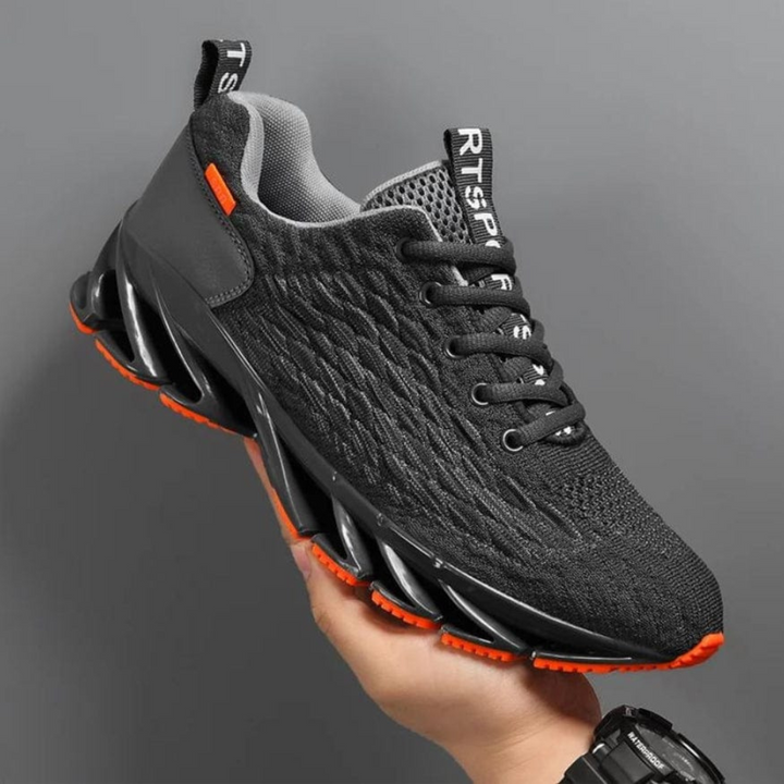 Fury | Ademende Sneakers met moderne topzool-Sneakers-Calora-Grijs-38-Calora