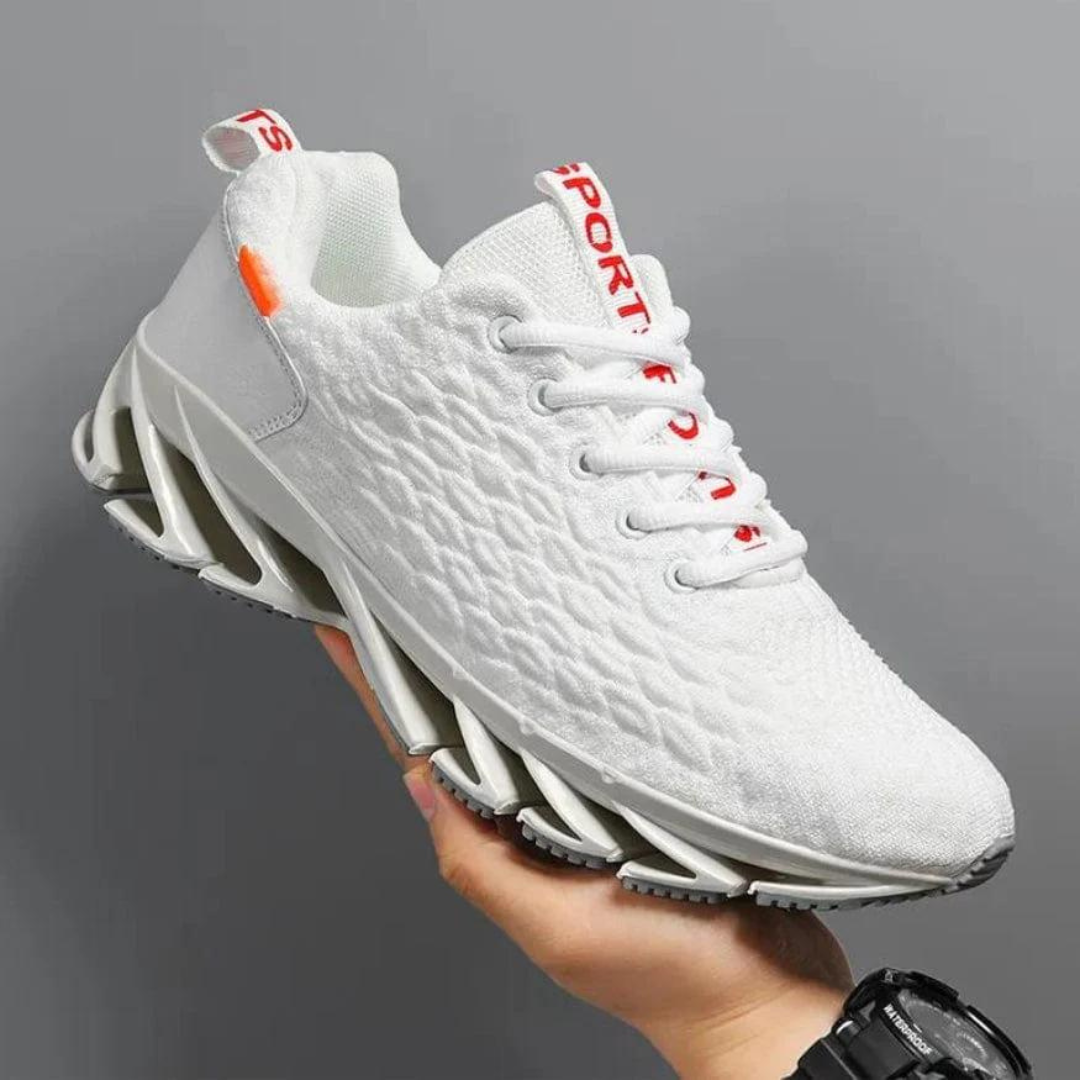 Fury | Ademende Sneakers met moderne topzool-Sneakers-Calora-Wit-38-Calora
