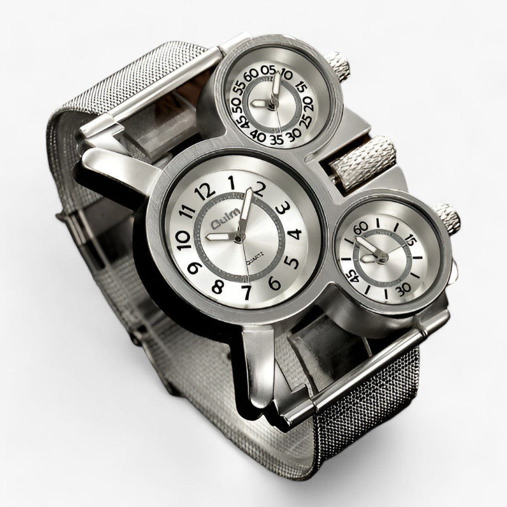 Futuristisch Modern Horloge met Quartz technologie-Horloges-Calora-Wit-Calora