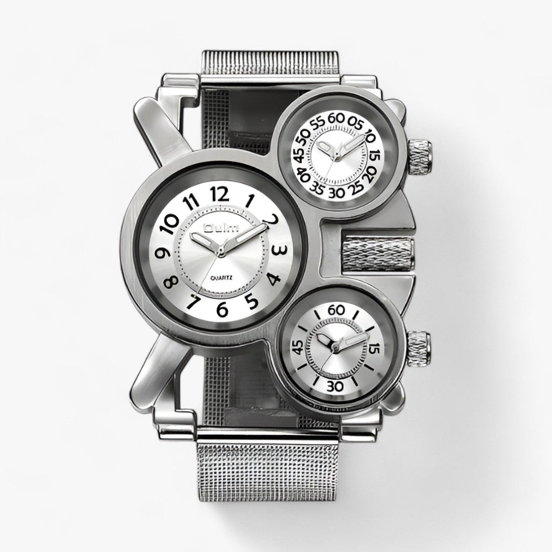 Futuristisch Modern Horloge met Quartz technologie-Horloges-Calora-Wit-Calora