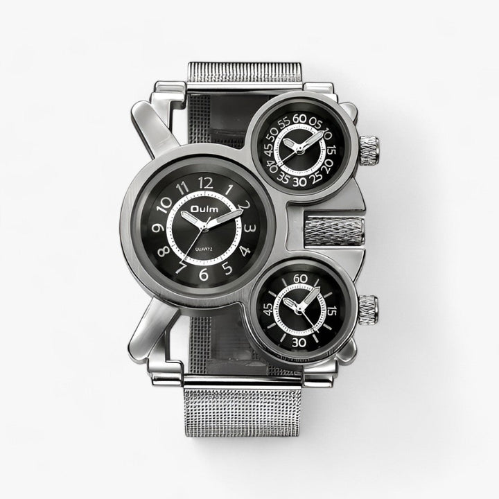 Futuristisch Modern Horloge met Quartz technologie-Horloges-Calora-Zwart-Calora