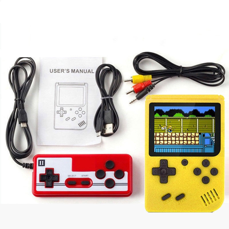 Gamexcape | 400-In-1 Retro Console + TV-Aansluiting - 2 Spelers-Elektronica/Gadgets-Calora-Geel-Calora