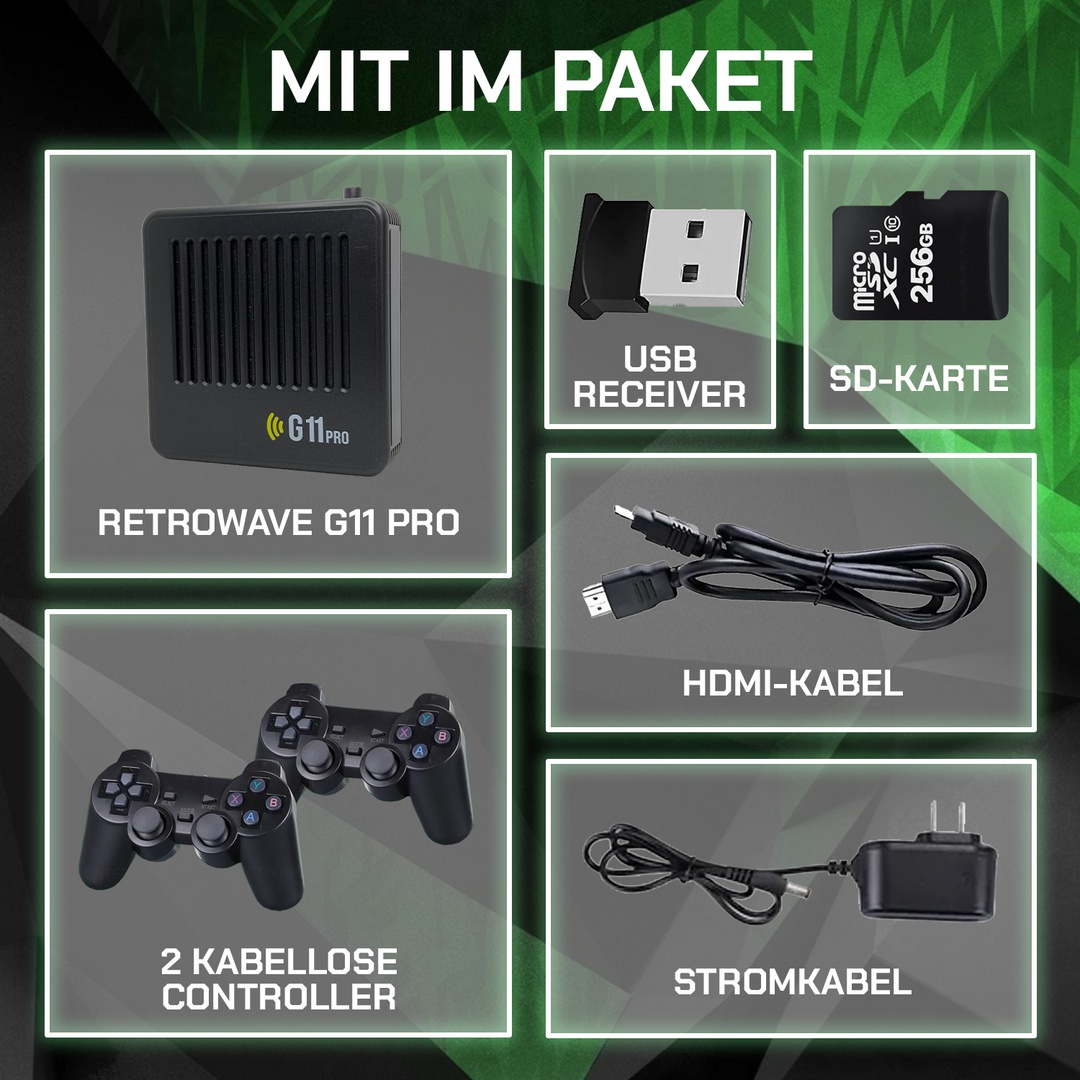 Gamexcape G11 Pro | Retro Gameconsole met Controllers-Elektronica/Gadgets-Calora-2 Spelers-Calora