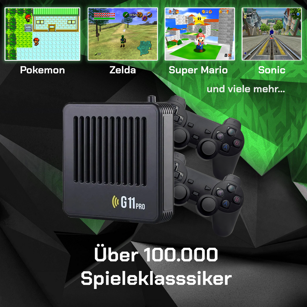 Gamexcape G11 Pro | Retro Gameconsole met Controllers-Elektronica/Gadgets-Calora-2 Spelers-Calora