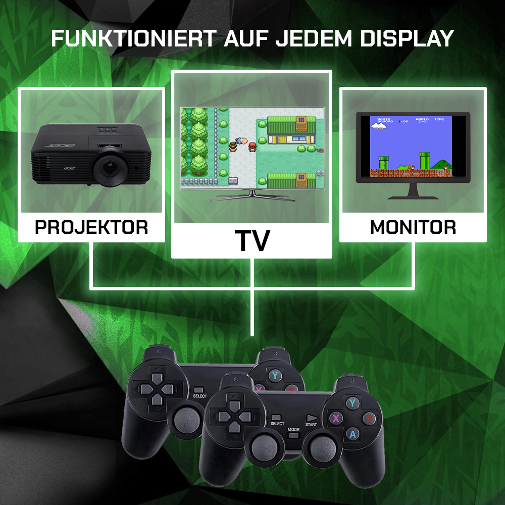Gamexcape G11 Pro | Retro Gameconsole met Controllers-Elektronica/Gadgets-Calora-2 Spelers-Calora