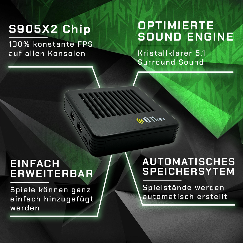 Gamexcape G11 Pro | Retro Gameconsole met Controllers-Elektronica/Gadgets-Calora-2 Spelers-Calora