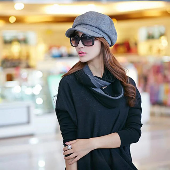 Gatsby Hoed | Elegante Vrouwen Newsboy Cap voor Elk Seizoen-Petten-Calora-Roze-Calora
