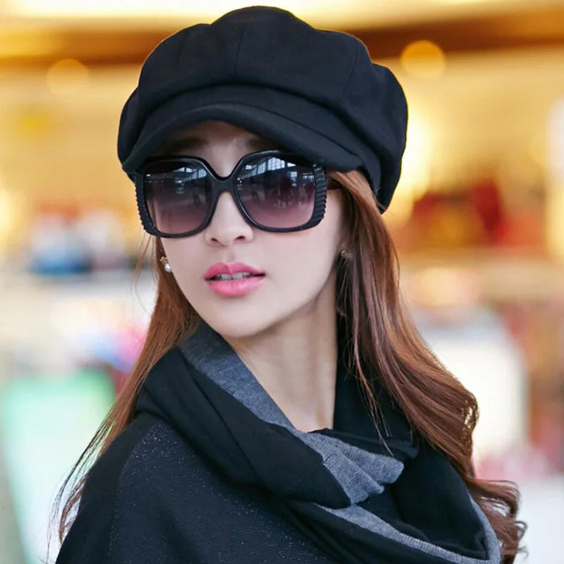 Gatsby Hoed | Elegante Vrouwen Newsboy Cap voor Elk Seizoen-Petten-Calora-Roze-Calora