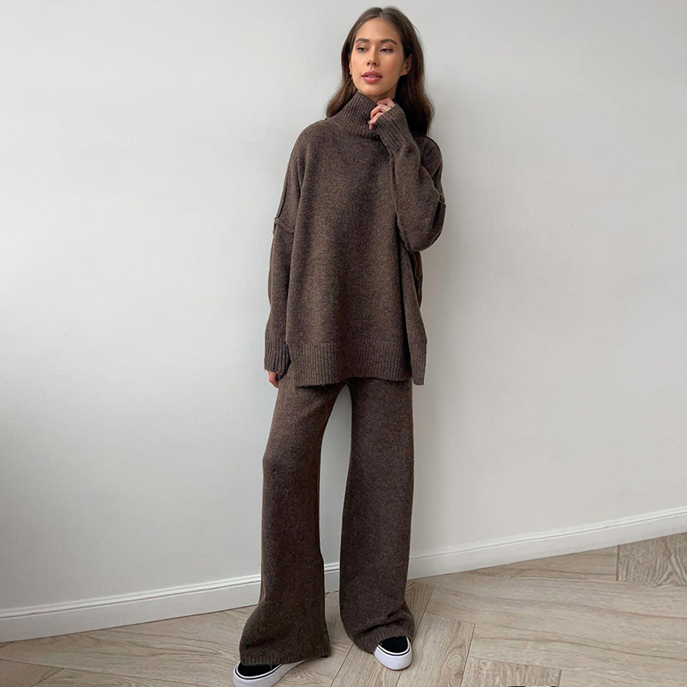 CALORA_ Gebreid Coltrui-Sweaterpak voor Dames met Losse Pasvorm