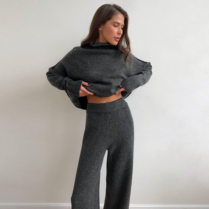 CALORA_ Gebreid Coltrui-Sweaterpak voor Dames met Losse Pasvorm