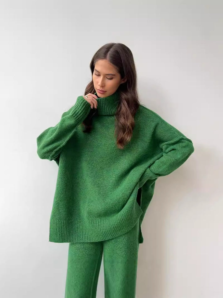 CALORA_ Gebreid Coltrui-Sweaterpak voor Dames met Losse Pasvorm