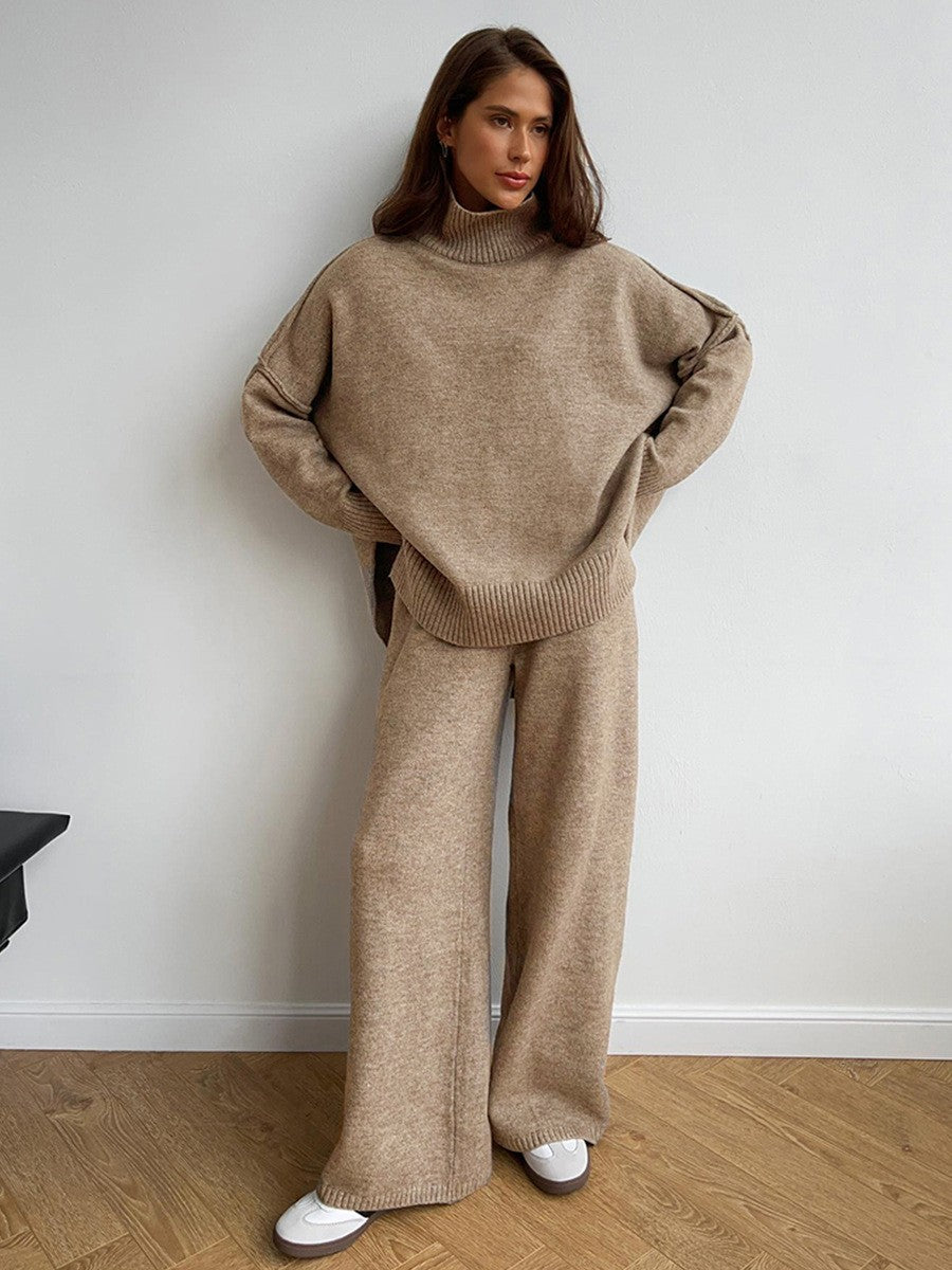 CALORA_ Gebreid Coltrui-Sweaterpak voor Dames met Losse Pasvorm
